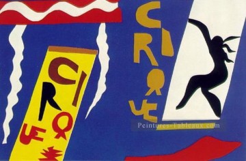  cirque Tableaux - Circus Le cirque Plate II du jazz abstrait fauvisme Henri Matisse